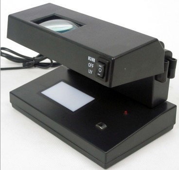 Portable UV +MG Counterfeit Money Detector with 3*5MM White light