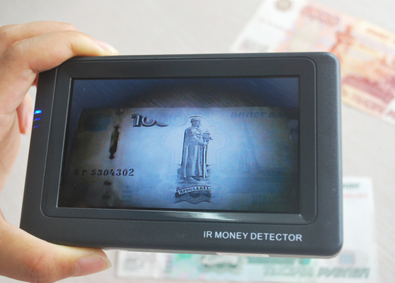 Infrared Portable Mini Multi Currency Money Detector Built-In Lithium Battery for any currencies